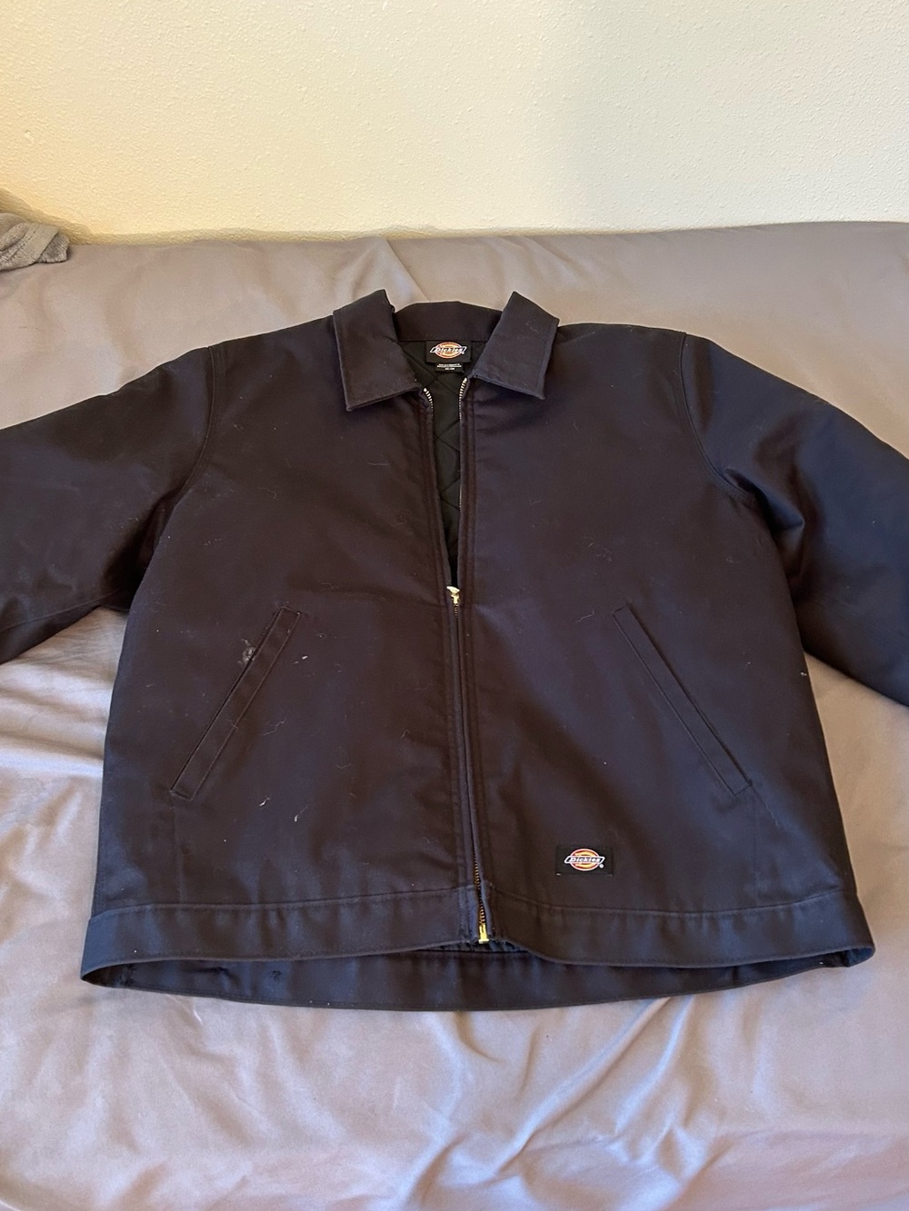 Dickies Black Quilted-Liner Bomber Jacket